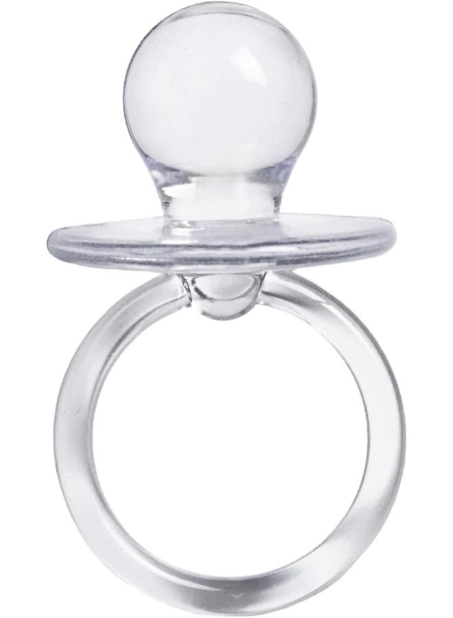 EVER SHINE Evershine Baby Pacifier 2.5" Baby Shower Favors Decoration (Clear, 36 Count) - Image 3